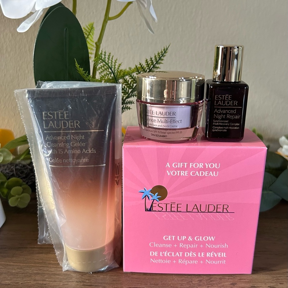 Estee Lauder Advanced Night Cleansing Gelee,Repair & Resilience Multi-Effect Set
